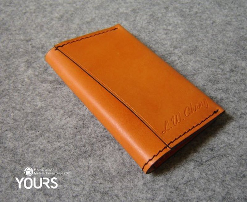 YOURS structured leather business card holder/credit card holder - Card Holders & Cases - Genuine Leather Multicolor