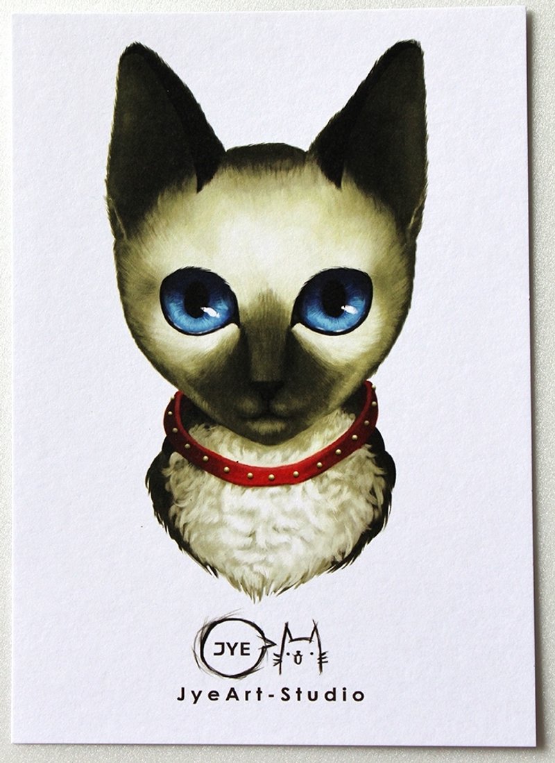 [Meow letter film] Siamese meow (single purchase area) - Cards & Postcards - Paper Khaki