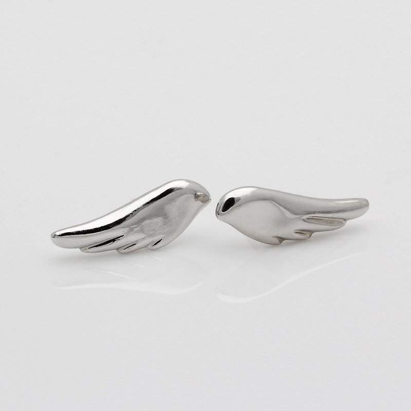 Dream Wings 925 Sterling Silver Earrings  - ต่างหู - เงินแท้ สีเงิน