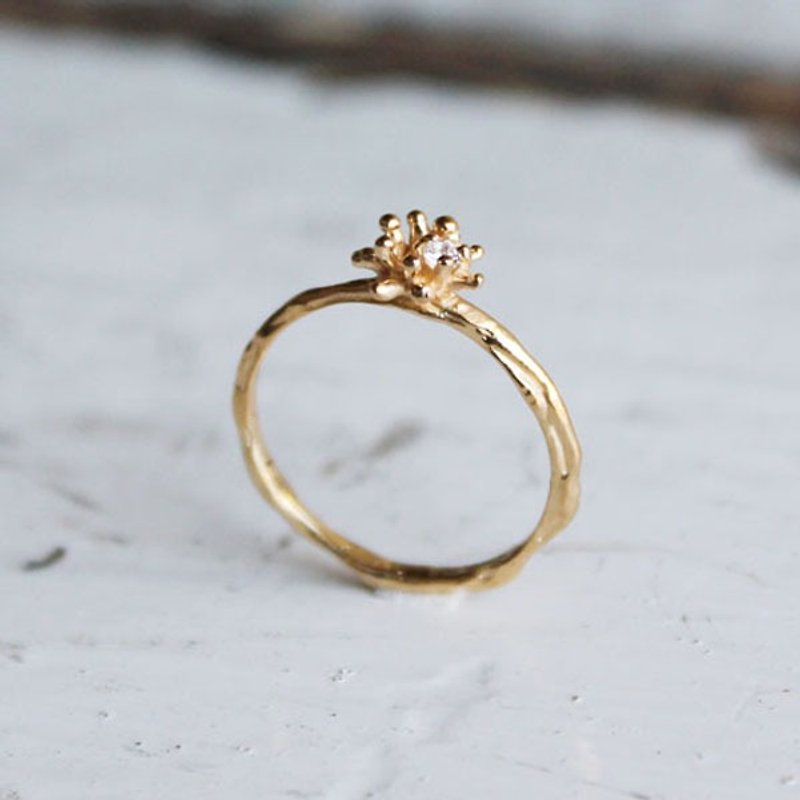 Confeito Ring -18K gold plated- (Japanese confetti candy) - リング - 金属 ゴールド