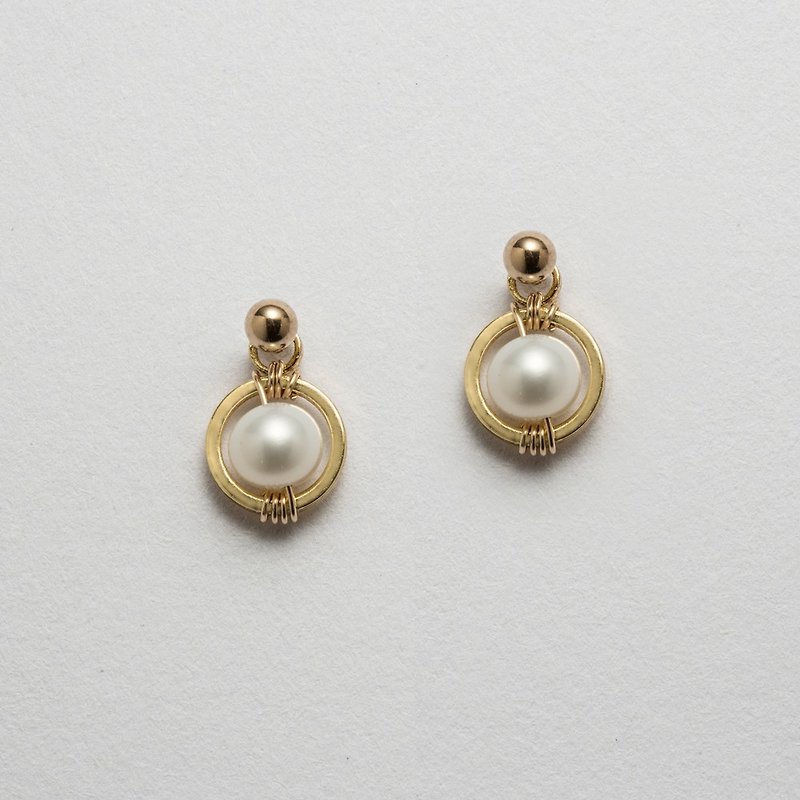 Secret  / Pearl Earrings - ต่างหู - โลหะ ขาว