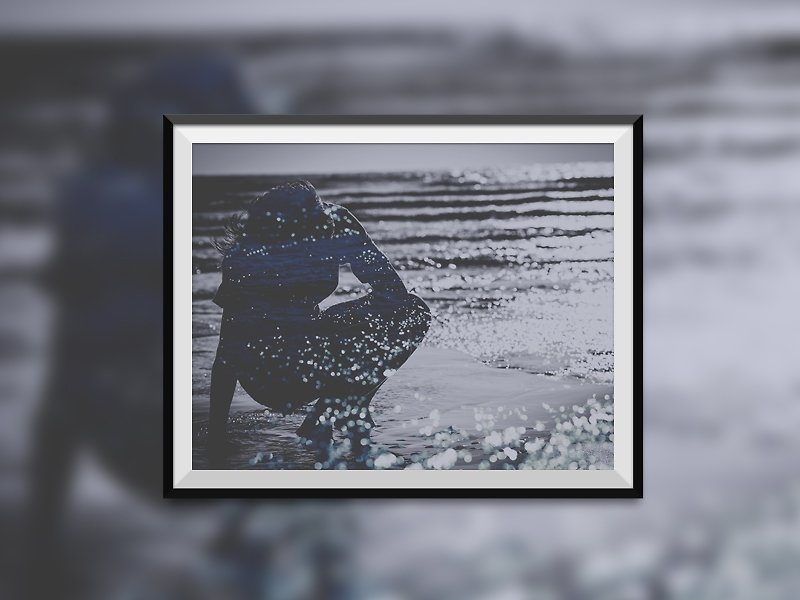 [Photo output] Place To Feel | A4 Photo Print Premium Semi-Gloss Photo Paper | TH1RT3ENDREAMS - Photography Collections - Paper Blue