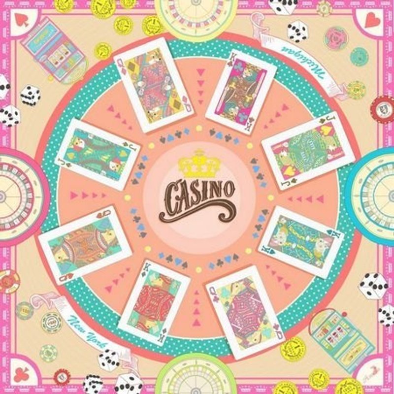 Asama設計師絲巾/ 賭場風雲 Casino Royale(玫瑰粉) - 絲巾 - 其他材質 粉紅色