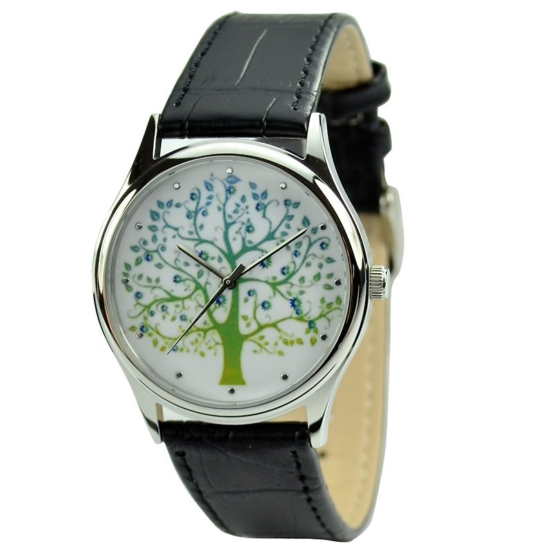 生命樹手錶 免運 Unisex Watch - 女錶 - 其他金屬 綠色