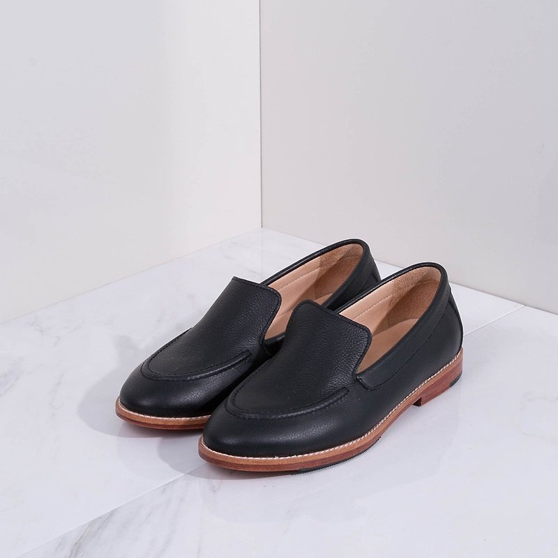K. Loafer Black - Women's Casual Shoes - Genuine Leather Black