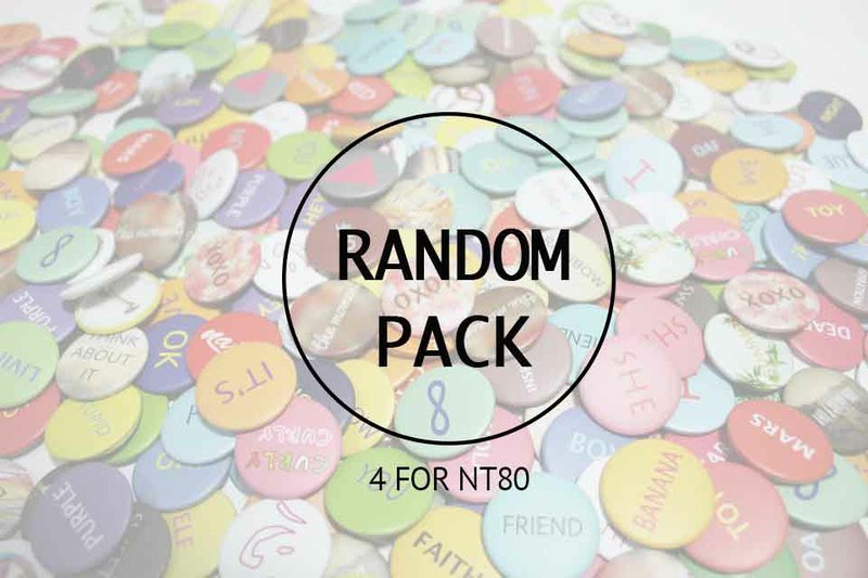 [CURLY CURLY] matte pin / Happy Surprise package (four in) does not accept the specified! - Brooches - Plastic Multicolor