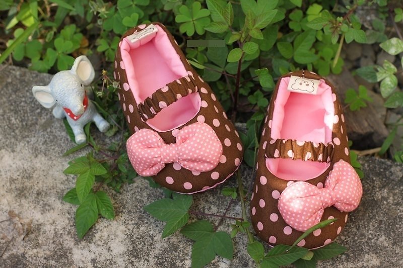 Coffee strawberry shoes - Kids' Shoes - Cotton & Hemp 