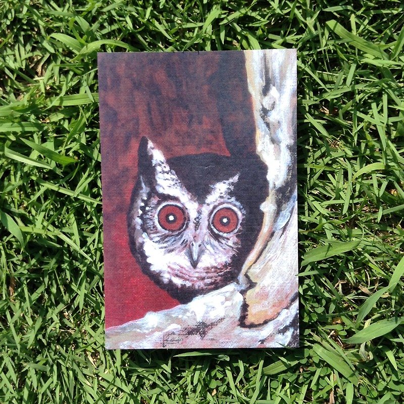 According to the step flow illustration postcard - night. Owl 02 - การ์ด/โปสการ์ด - กระดาษ หลากหลายสี