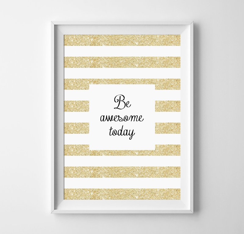 be awesome today(2) customizable posters - ตกแต่งผนัง - กระดาษ 
