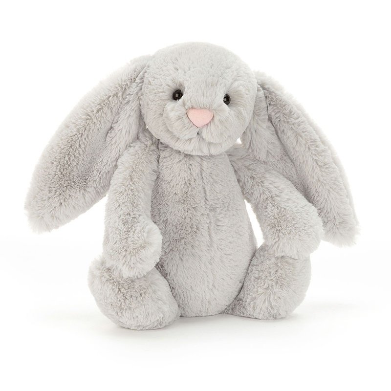 Bashful Silver Bunny 雲灰銀兔 31cm - 玩偶/公仔 - 聚酯纖維 銀色