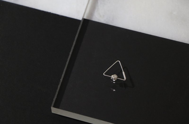 Triangle Earrings - Polyhedron - Earrings & Clip-ons - Sterling Silver 