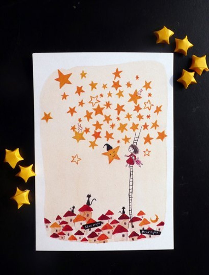 Beautiful world / and stars dating postcards - Cards & Postcards - Paper Gold