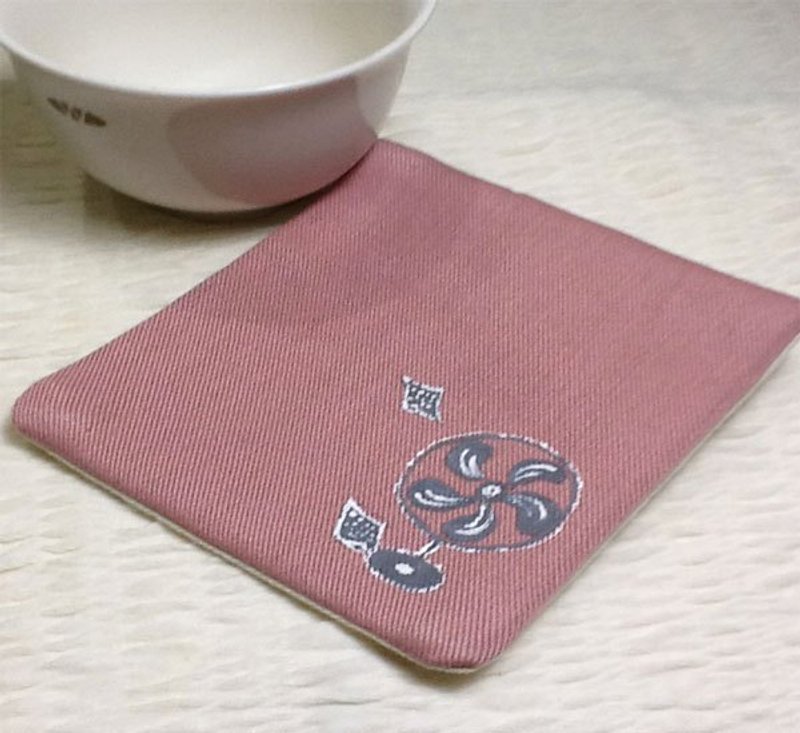 復古風扇杯墊 - Coasters - Other Materials Pink