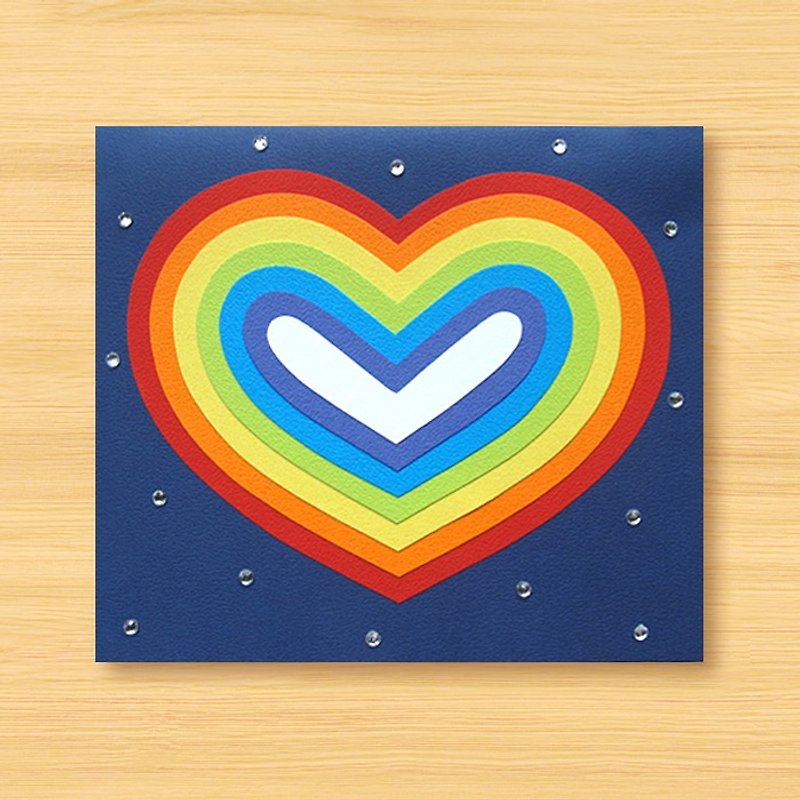 Handmade Cards _ Colorful Love _B models... Valentine Cards - Cards & Postcards - Paper Blue