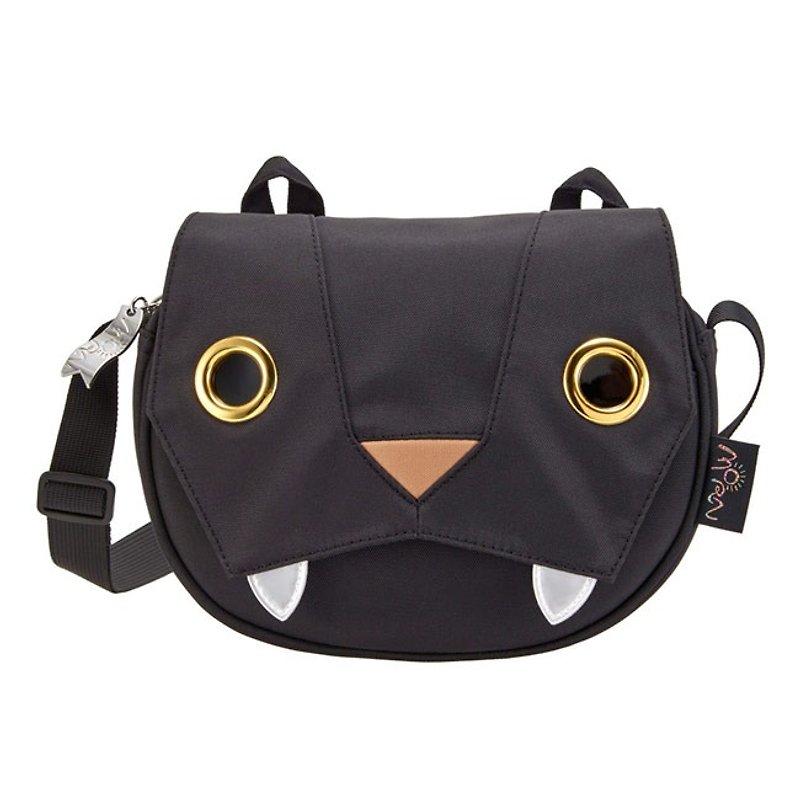 Morn Creations Genuine Cute Tiger Bag - Black - กระเป๋าคลัทช์ - วัสดุอื่นๆ สีดำ