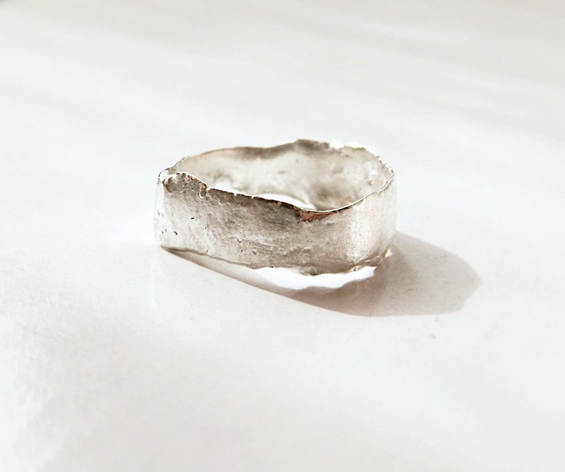 [FUSING] splice texture Silver Ring - General Rings - Other Metals White