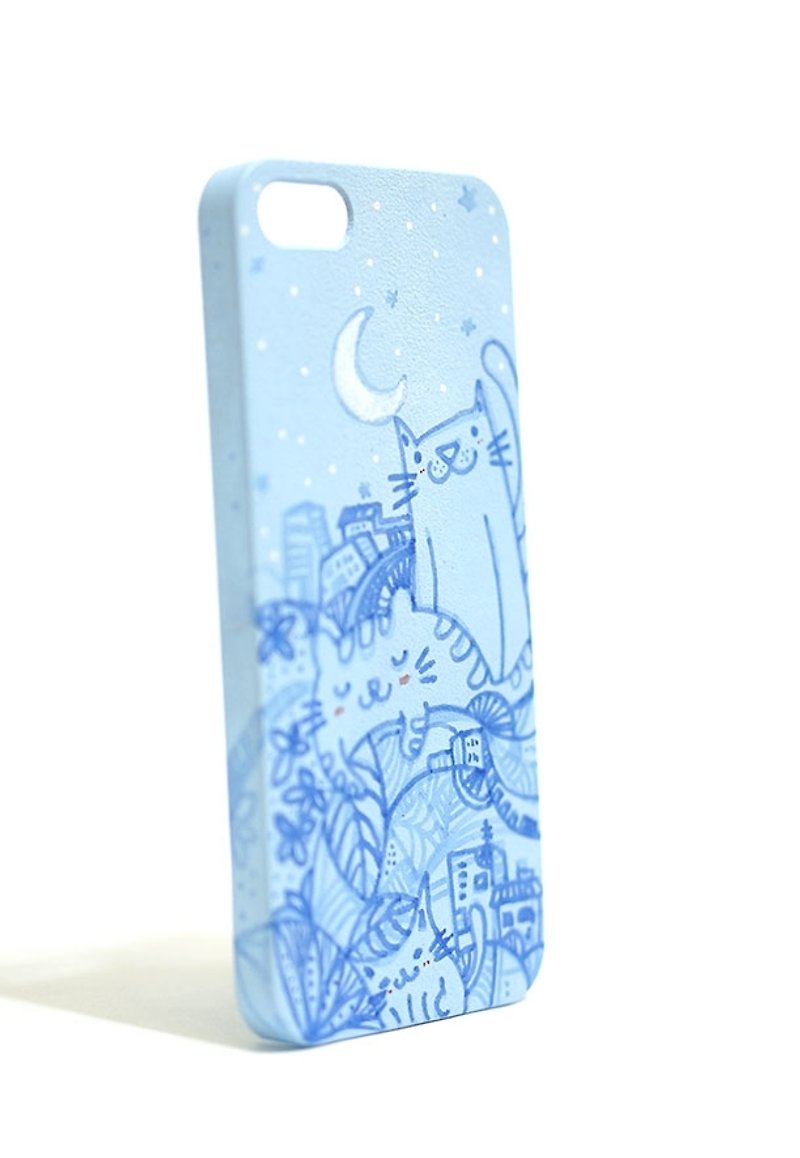 【ドリームステップ] iPhone 5 / 5S手作り保護シェル - スマホケース - プラスチック ブルー