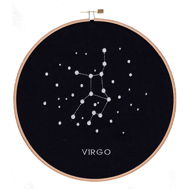 處女座刺繡掛飾 - 擺飾/家飾品 - 繡線 