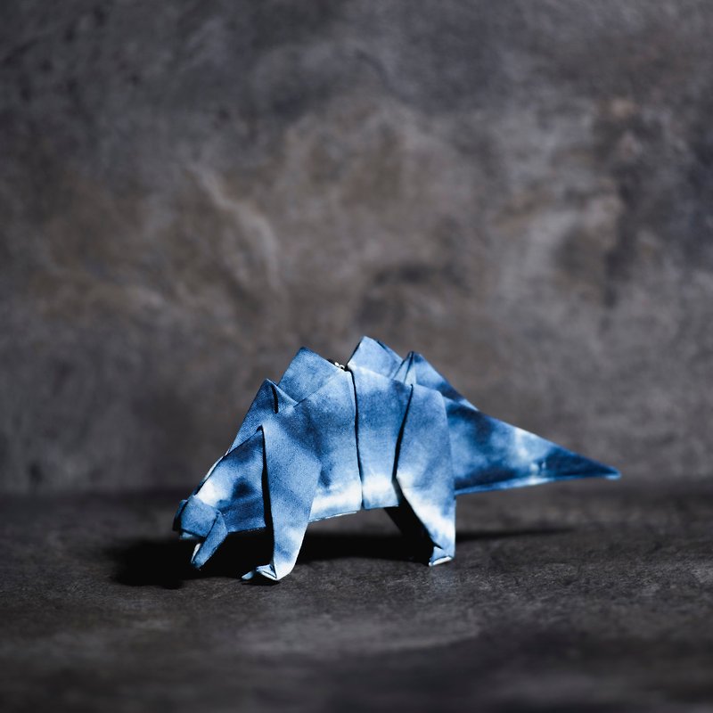 \ Huge Rangers / cloth strap origami _ Stegosaurus - Keychains - Other Materials Blue