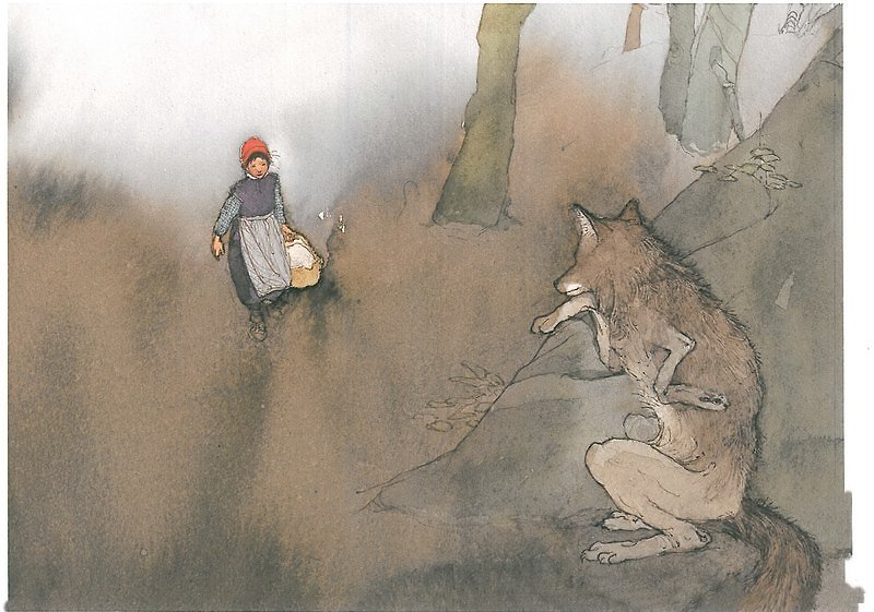 [Illustration international days - Liz White. Zweig] the world's limited digital output works - Little Red Riding Hood and the Big Bad Wolf (Hankuang) - Posters - Paper Multicolor