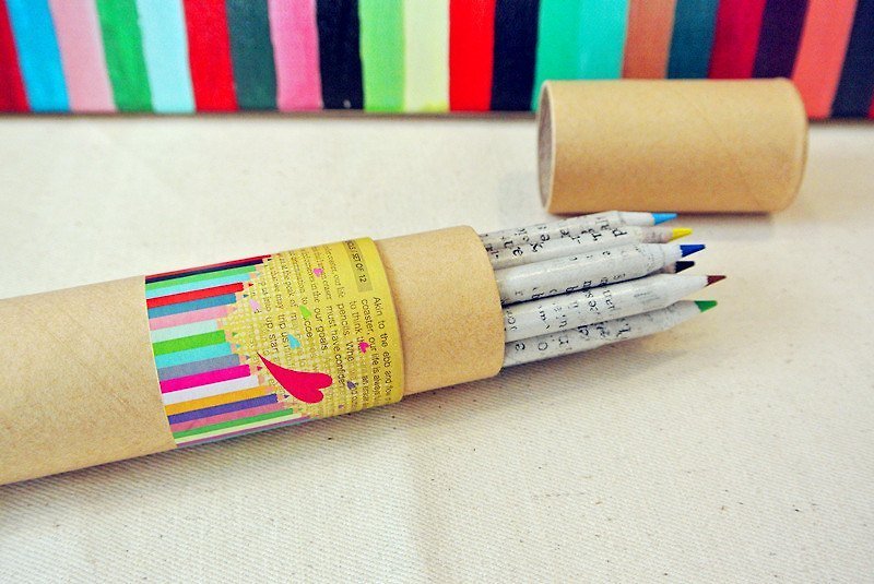 菓森林紙製環保色鉛筆-人生的高潮迭起 - その他 - 紙 多色