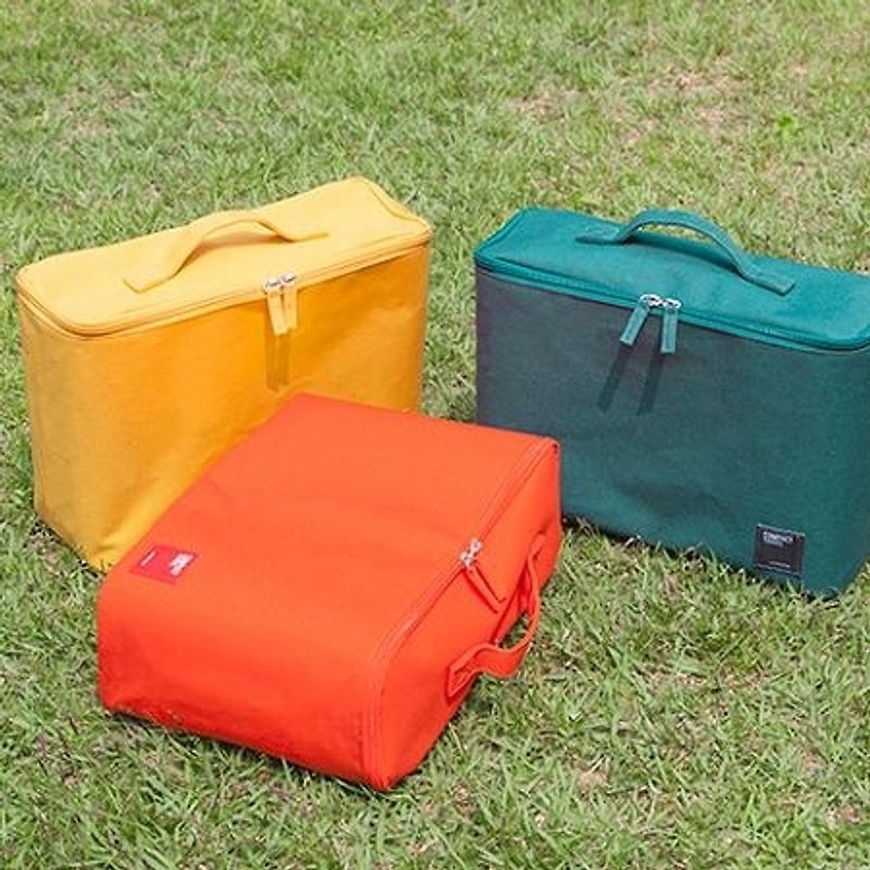 Dessin- wonderful journey M- vibrant orange clothes holding bag, LWK91319 - กระเป๋าถือ - วัสดุอื่นๆ สีส้ม