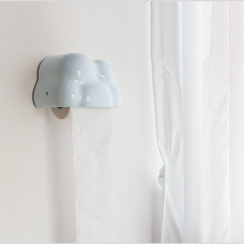 Ceramic Wall Hanging Cloudy Toilet Paper Roll Holder Cloudy-Blue Cloud - อุปกรณ์ห้องน้ำ - วัสดุอื่นๆ สีน้ำเงิน