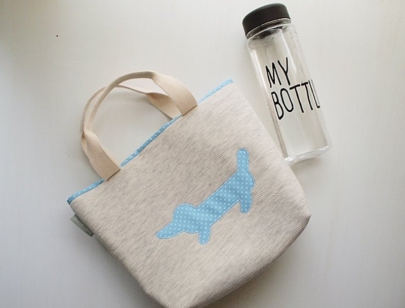 hairmo. Sausage dog out bag / lunch bags - meter Blue - Handbags & Totes - Other Materials Khaki