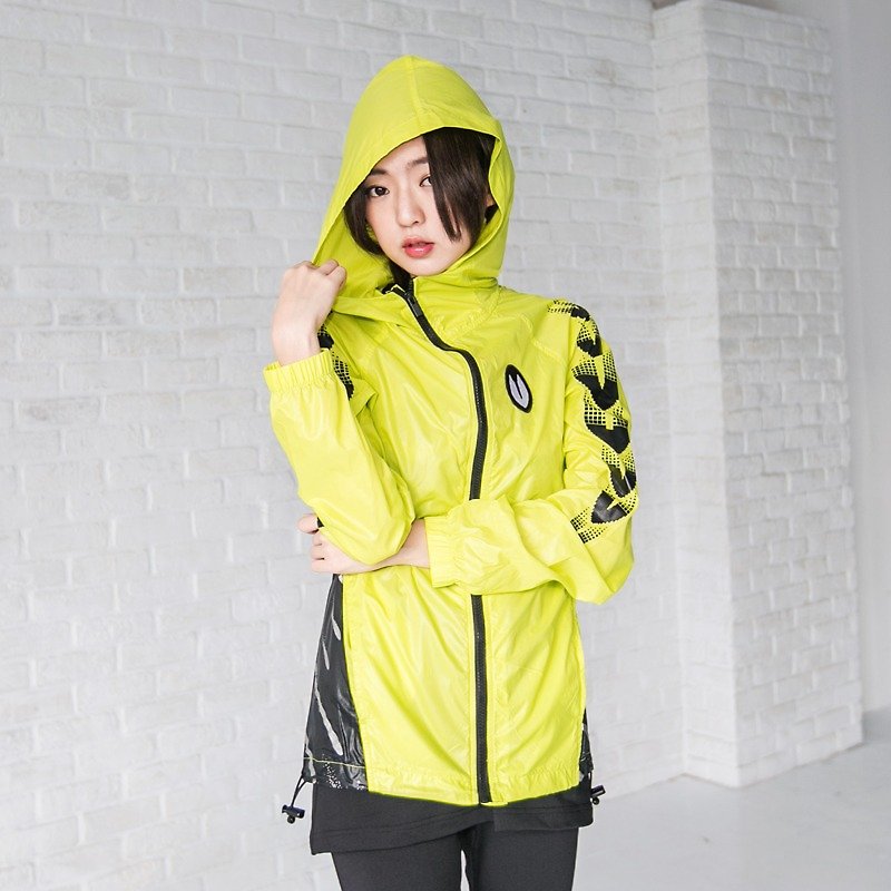 Meteor Shower female windbreaker - electro green - Women's Casual & Functional Jackets - Other Materials Multicolor