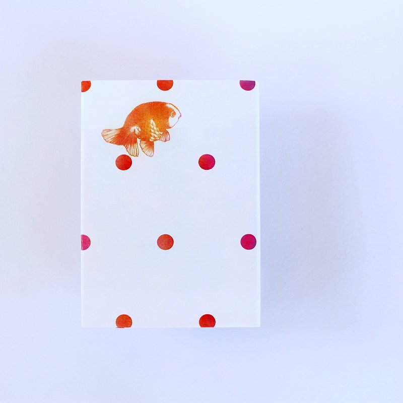 文庫本 金魚紙書套 紅橘 / book cover toto - 書衣/書套 - 紙 紅色