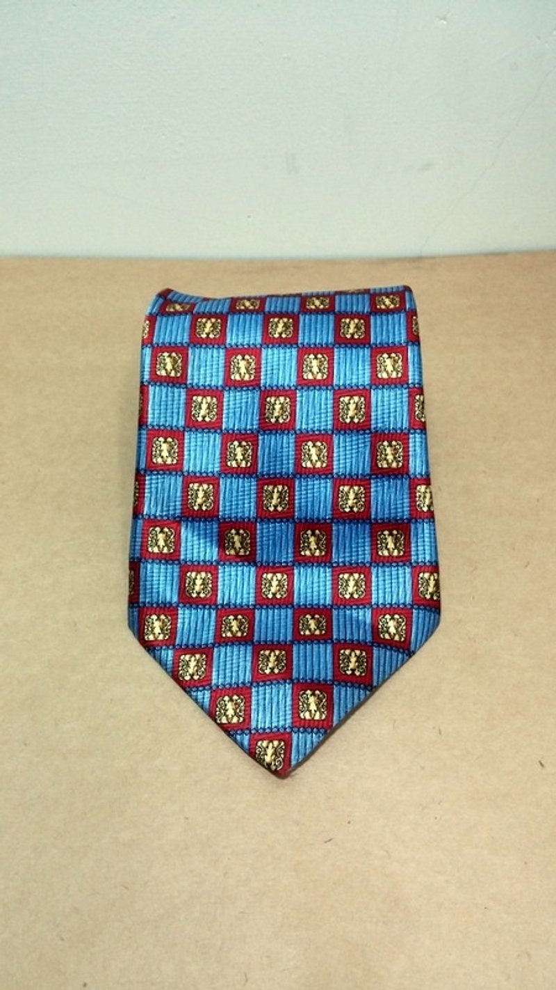 Classic retro geometric totem arrangement plaid visual vintage tie - Ties & Tie Clips - Other Materials 