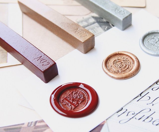 Sealing Wax Stamp Set w/a wax- alphabet A to Z - Shop REWENTUNG Stamps &  Stamp Pads - Pinkoi