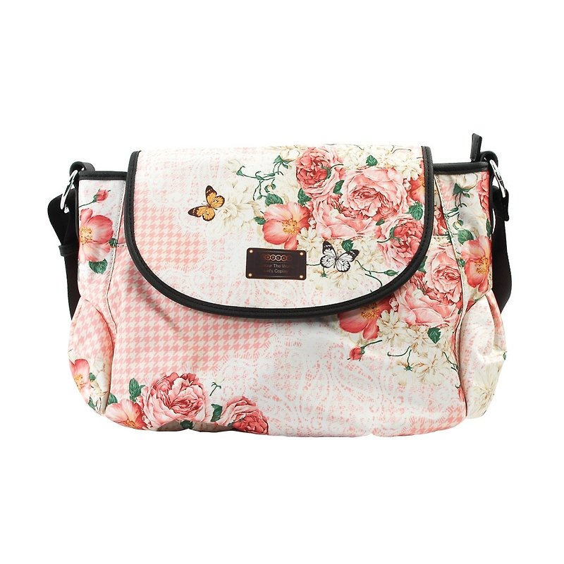 COPLAY  shoulder bag-roses - Messenger Bags & Sling Bags - Other Materials Pink