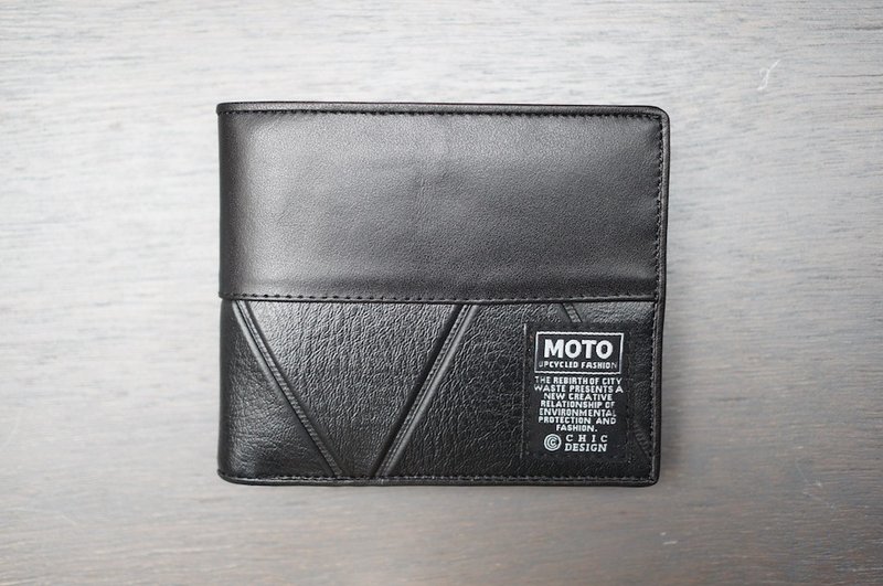 【MOTO 50cc】－Wallets/短夾_03737 - 錢包/皮夾/長短夾 - 真皮 黑色