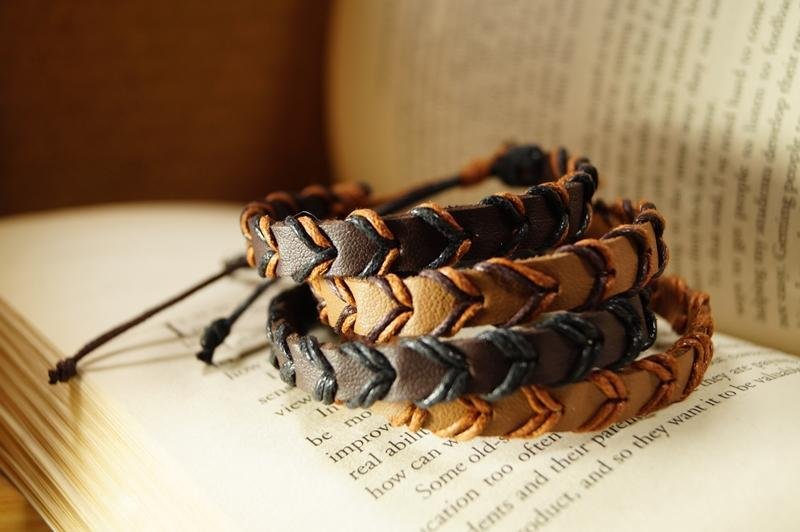 Keep Going Bracelet Courage Bracelet Bracelet Men's Women's Men's Personality Gift - Bracelets - Other Materials Brown