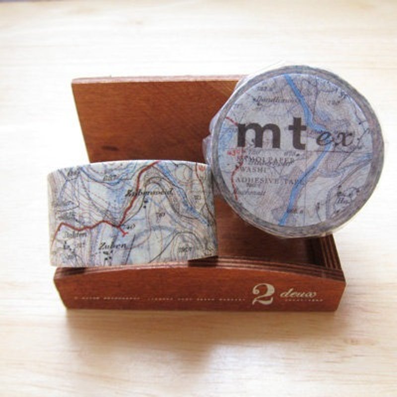MTと紙テープMTの元[地図 - 上（MTEX1P62）]完成品の生産 - マスキングテープ - 紙 グレー