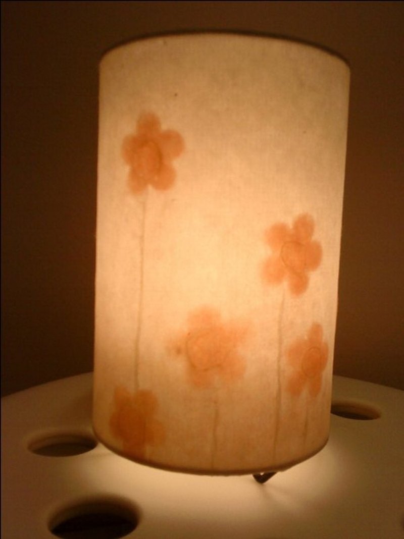 常夜灯子供 -  5花 - 照明・ランプ - 紙 オレンジ