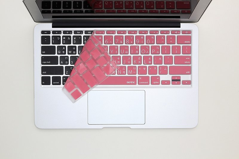 BEFINE Apple MacBook Air 11 專用中文鍵盤保護膜(8809305222429 - 平板/電腦保護殼/保護貼 - 其他材質 粉紅色