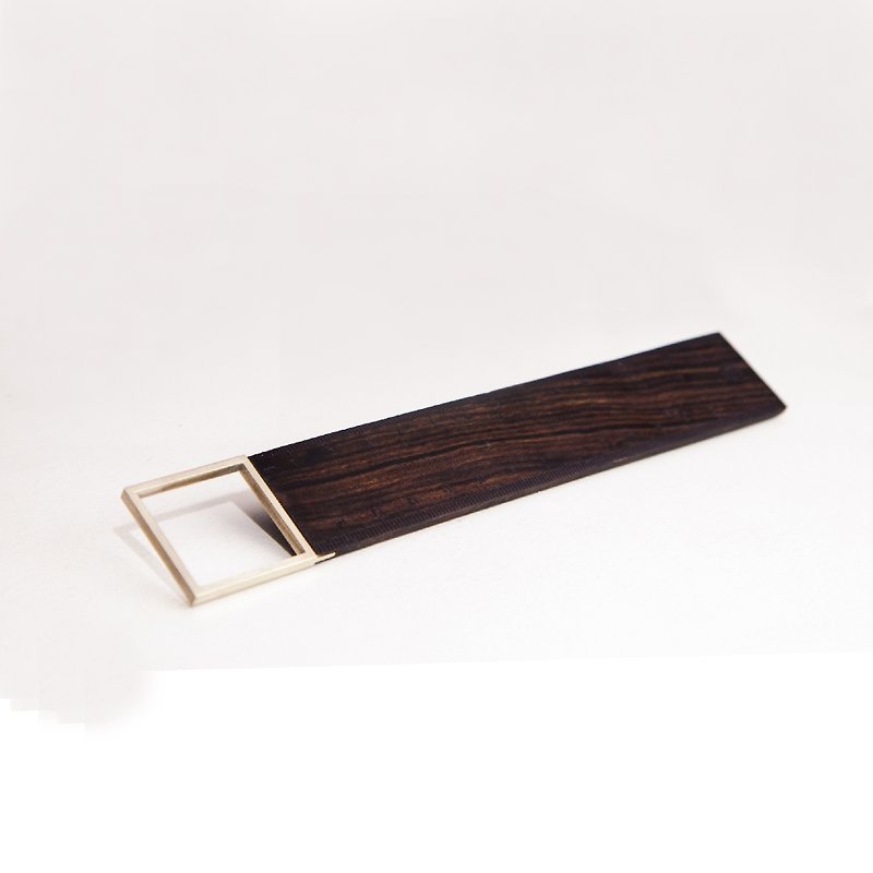 [Hylé design Macau] SIMPLE 90 ° RULER ebony X-nickel alloy Squares - Other - Wood Black