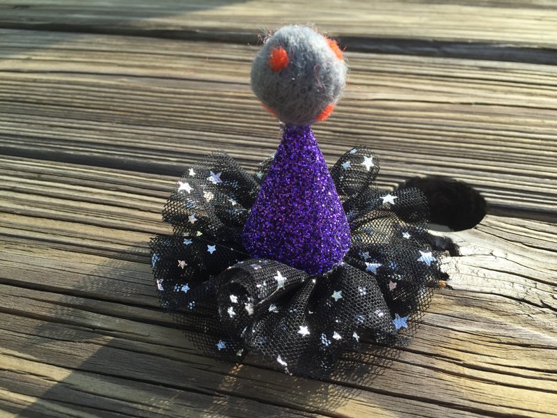 萬聖節限定--巫婆帽髮夾 - 口水肩/圍兜 - 其他材質 黑色