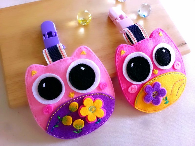 Safe Charm Bag~Owl~Large Style~Pink Series~Non-woven - Other - Other Materials Multicolor