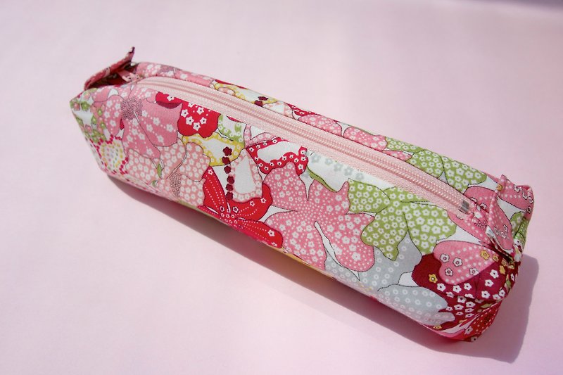 Boxy pencil case in pink Liberty print - Pencil Cases - Other Materials Pink