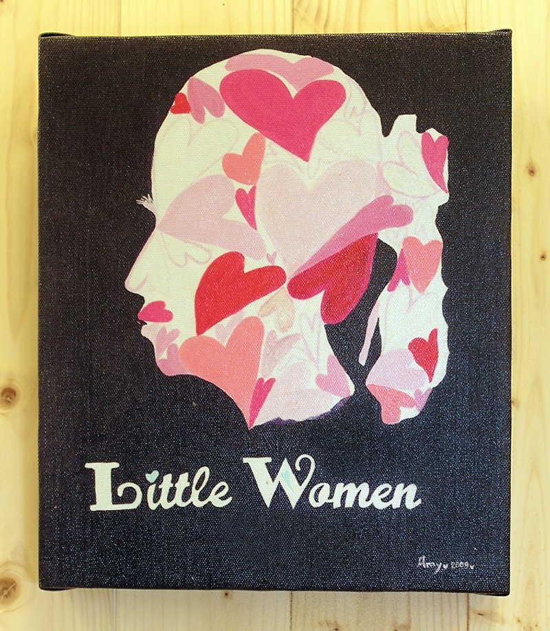 絵をコピーする - 小さな女性 - ウォールデコ・壁紙 - その他の素材 レッド