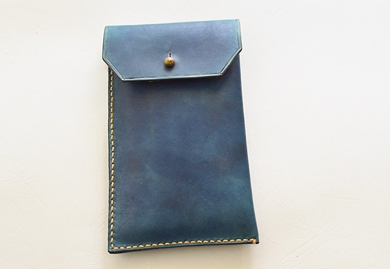 Mobile Bag - Mobile‧Accessories # 1 - อื่นๆ - หนังแท้ สีน้ำเงิน