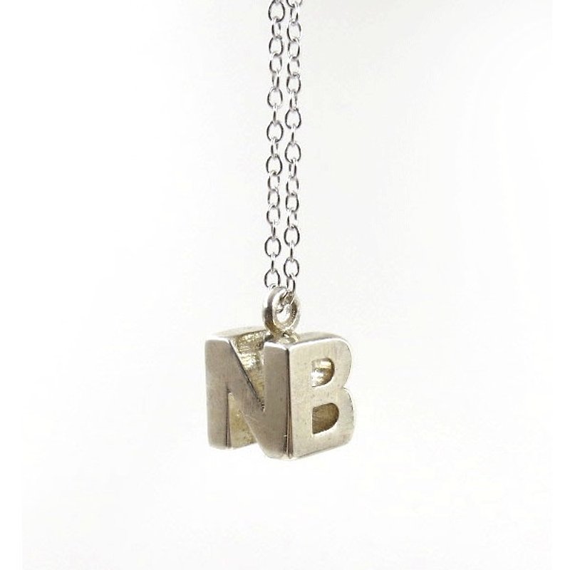 Customized Jewelry Necklace-3D Printing x MonoMingle Pendant x Personalization - สร้อยคอ - วัสดุอื่นๆ ขาว