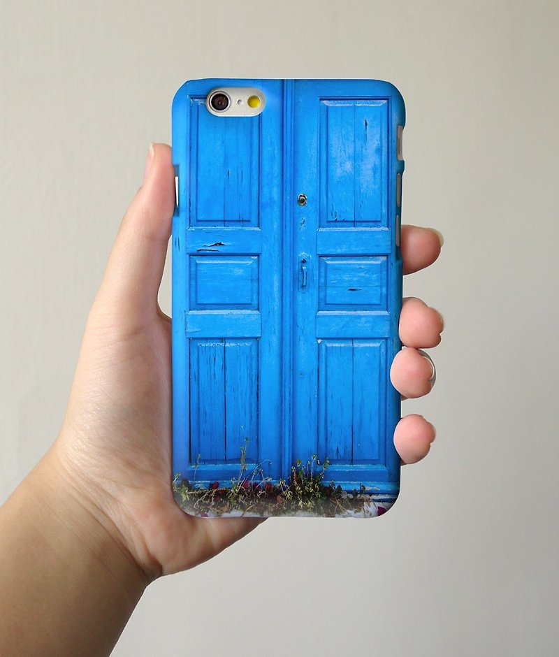 Blue Door3D Full Wrap Phone Case, available for  iPhone 7, iPhone 7 Plus, iPhone 6s, iPhone 6s Plus, iPhone 5/5s, iPhone 5c, iPhone 4/4s, Samsung Galaxy S7, S7 Edge, S6 Edge Plus, S6, S6 Edge, S5 S4 S3  Samsung Galaxy Note 5, Note 4, Note 3,  Note 2 - Other - Plastic 