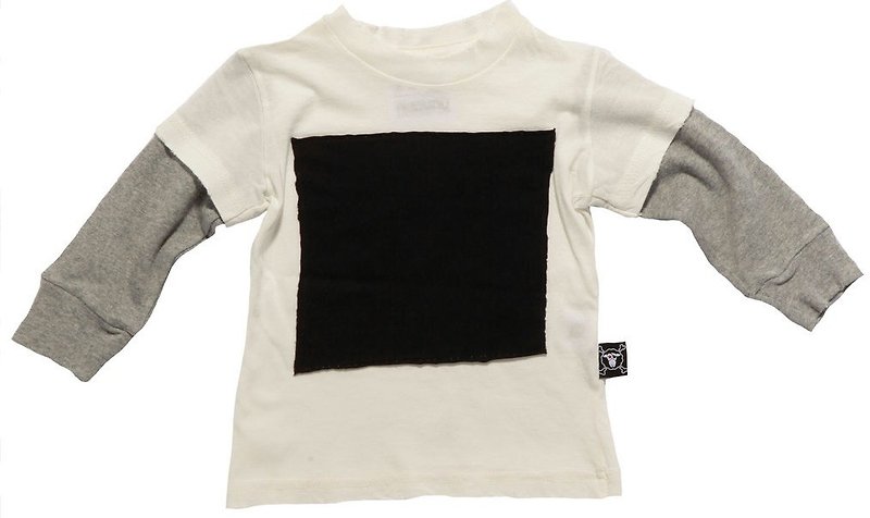 2014 autumn and winter NUNUNU large square sleeve cotton T-shirt - อื่นๆ - ผ้าฝ้าย/ผ้าลินิน สีดำ