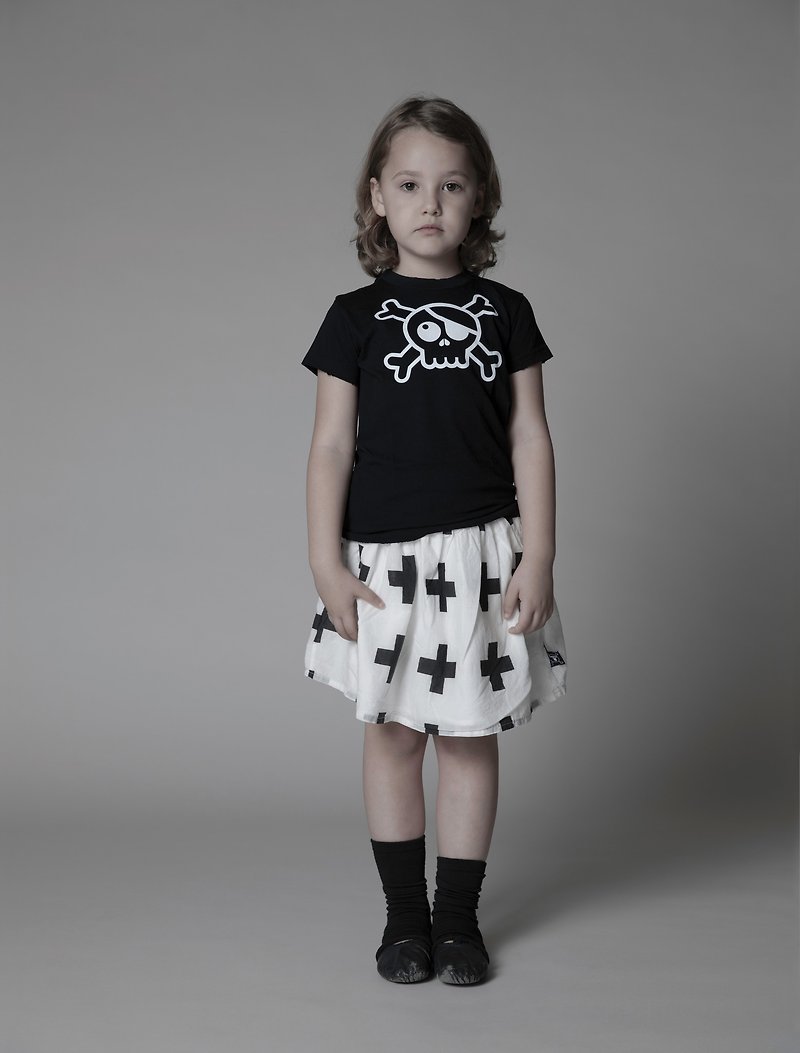 Spring/Summer 2015 NUNUNU Full Cross Cotton Short Skirt - Other - Cotton & Hemp Black