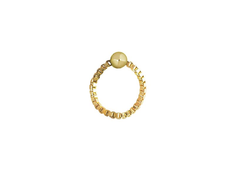 迷你磁鐵戒指 MINI ORBIT - 戒指 - 其他金屬 金色