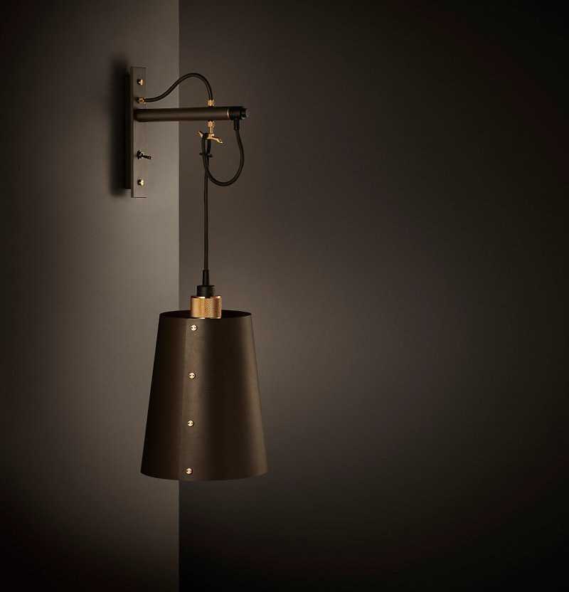 HOOKED WALL L Wall socket Bronze color / shade Graphite | Buster + Punch - Lighting - Other Metals Gold